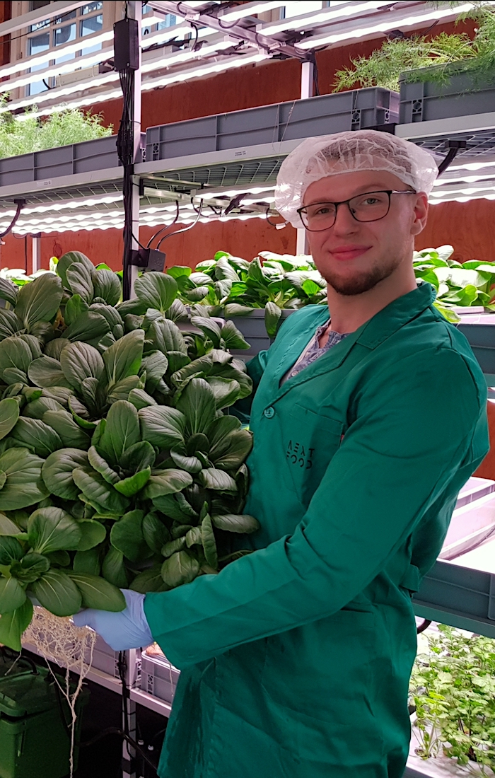 Asger Sten Eskildsen, læser naturressourcer på Københavns Universitet og arbejder med vertical farming