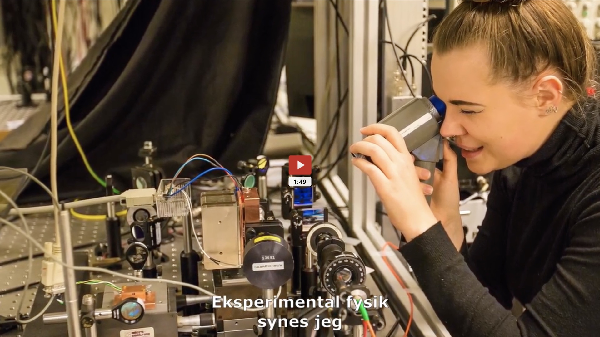 Video om Sigrid, uddannet fysiker i kvanteoptik